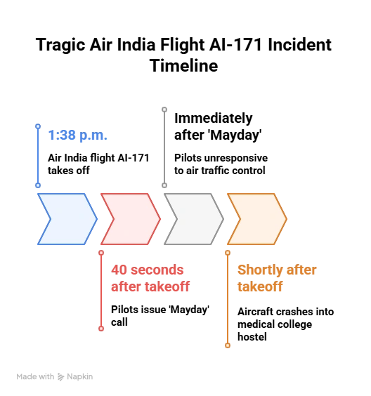 Tragic Air India Flight AI 171 Incident Timeline: