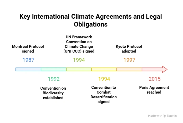 Key International Climate Agreements and Legal Obligations: