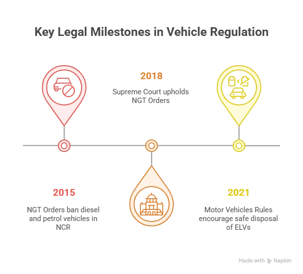 Key Legal Milestones in Vehicle Registration:
(Fuel Ban)