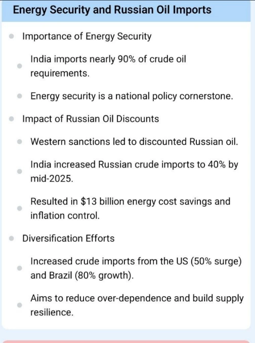 Energy Security and Russian Oil Trade: