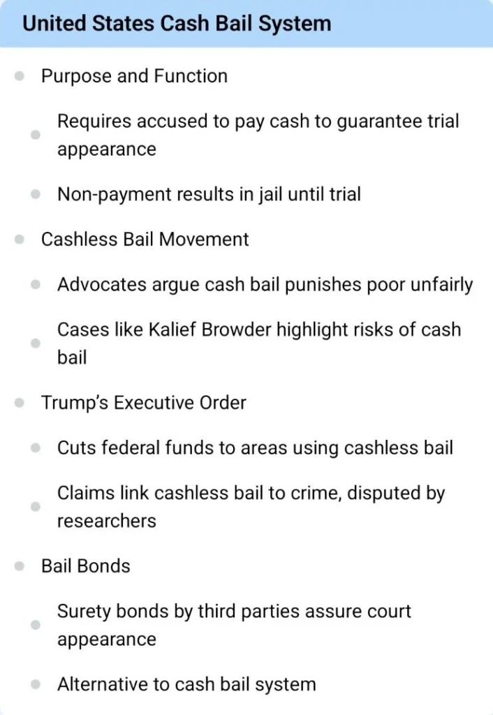 United States Cash Bail System: