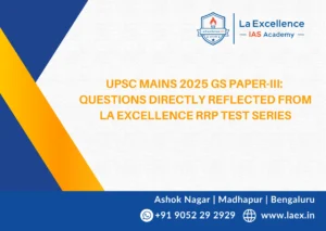 UPSC Mains 2025 GS Paper-III Analysis : Questions that Matched with La Excellence RRP