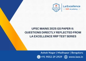 UPSC Mains 2025 GS Paper-II Analysis : Questions that Matched with La Excellence RRP