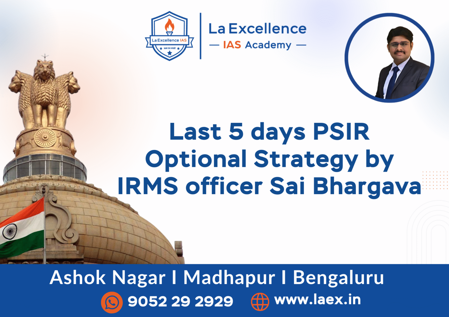 Psir PSIR 2025 Last Five-Day Strategy - IRMS Officer Sai Bhargava