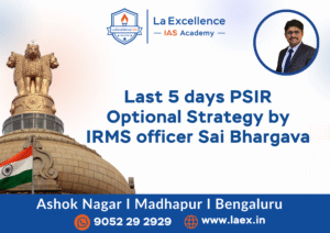 Last Five-Day PSIR Strategy by IRMS Officer Sai Bhargava