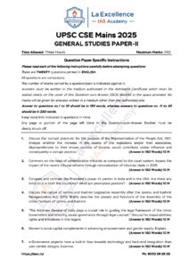UPSC Mains 2025 GS Paper-II Question Paper is OUT!
