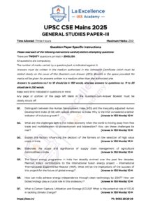 GS PAPER-III Question Paper of UPSC MAINS 2025 is OUT!