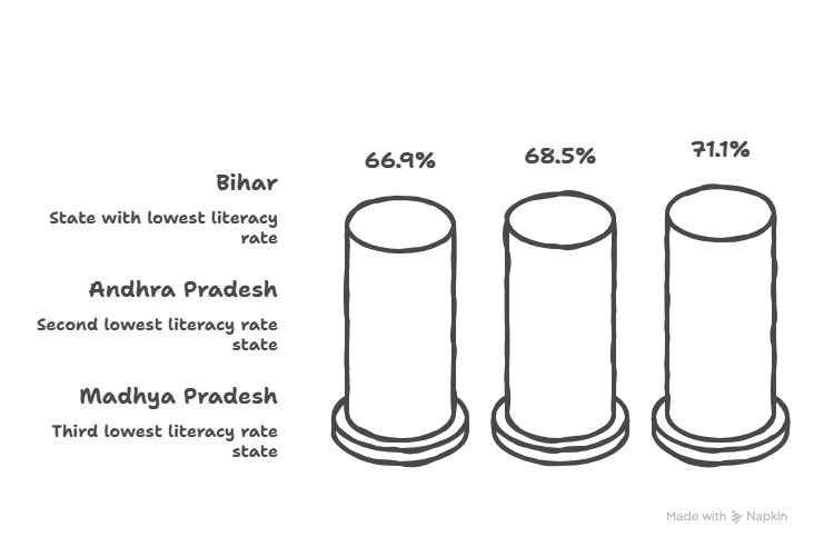 Lowest Literacy States: