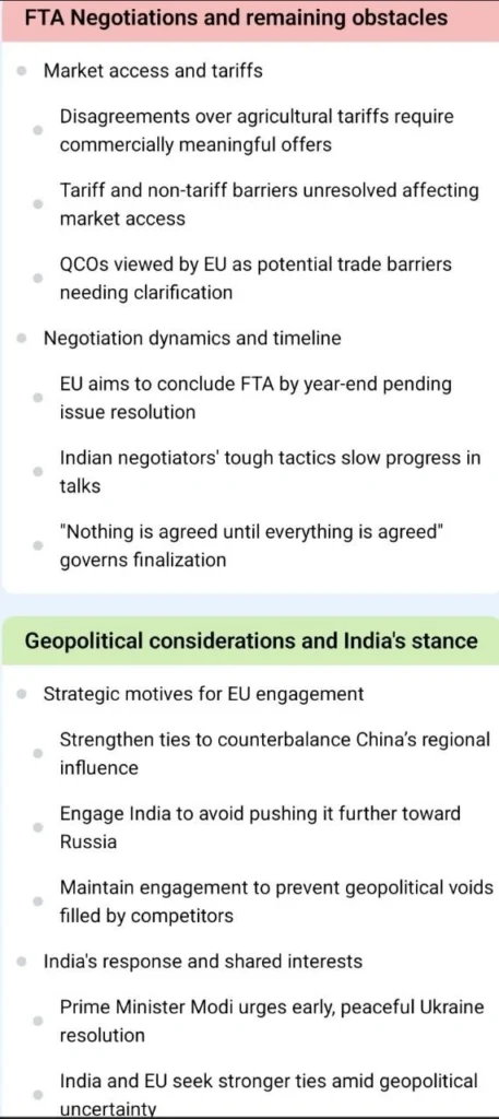 India-EU Relations: