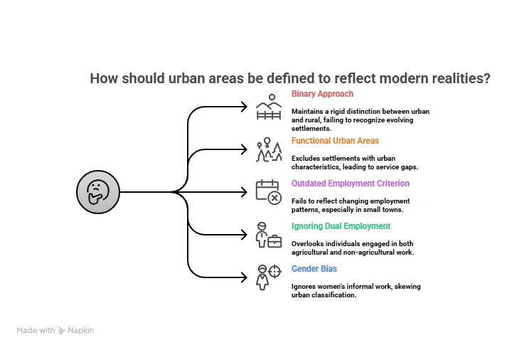 How should Urban Areas be defined to reflect Modern Realities?