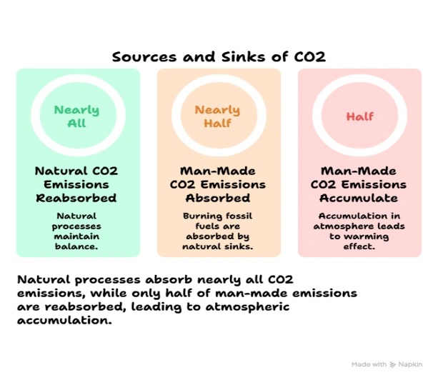 Sources and Sinks of CO2