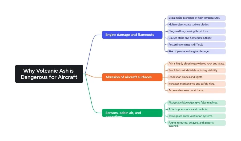 Why Volcanic Ash is Dangerous for Aircraft: