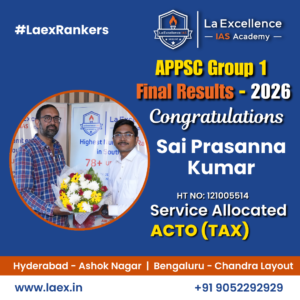 J. Sai Prasanna Kumar: From Guntur to Assistant Commissioner for State Taxes