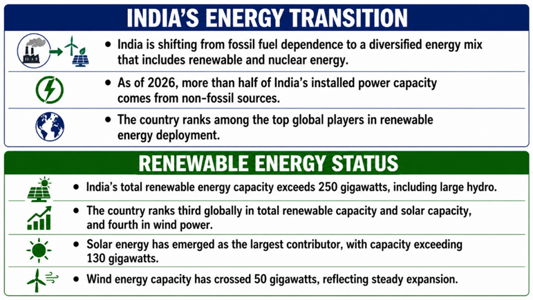 India's Energy Transition
&
Renewable Energy Status