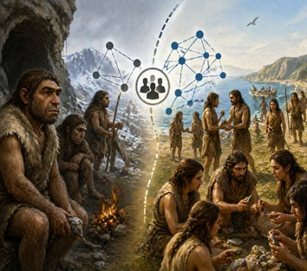Neanderthal Extinction: Role of Social Connectivity