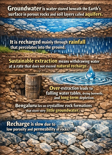 Groundwater Crisis Bengaluru: Urban Planning Deficit
