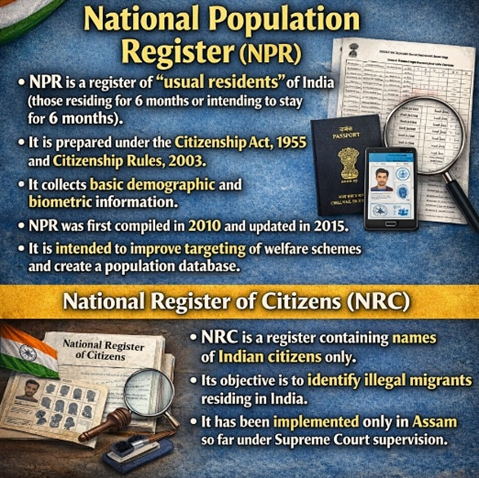 National Population Register (NPR) and National Register of Citizens (NRC)