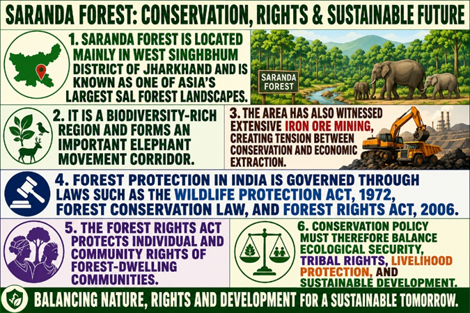 Saranda Forests: Conservation, Rights & Sustainable Future