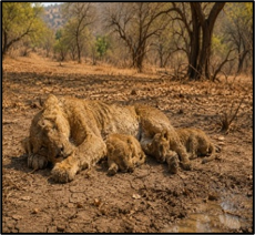 Asiatic Lion Conservation and Climate Stress Risks