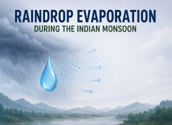 Raindrop Evaporation during the Indian Monsoon