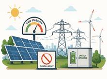 Renewable Energy Curtailment and Grid Stability in India