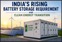 India’s Rising Battery Energy Storage Requirement and Clean Energy Transition