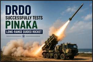 DRDO Successfully Tests Pinaka Guided Rocket
