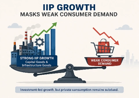 India's Index of Industrial Production (IIP) Growth Masks Weak Consumer Demand