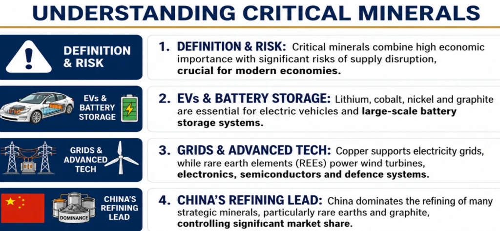 Understanding Critical Minerals
(Critical Mineral Mission)