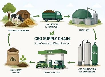 CBG Supply Chain: Key to Scaling Biogas Production