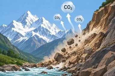 Himalayan Erosion Can Release Carbon Dioxide