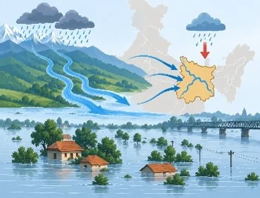 Bihar Floods Despite Rainfall Deficit