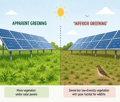 Large-Scale Solar Farms and ‘Inferior Greening’