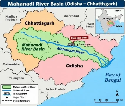 Mahanadi River Basin and Odisha–Chhattisgarh Water Dispute