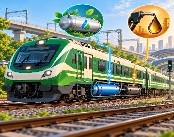 Indian Railways’ Dual-Fuel LNG–Diesel DEMU Train 